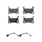 Positive Plus Rear Semi-Metallic Disc Brake Pads And Wear Sensors Kit For Porsche Cayenne KPW-101733