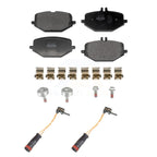 Positive Plus Rear Semi-Metallic Disc Brake Pads And Wear Sensors Kit For 2020 Mercedes-Benz GLE53 AMG Without Dynamic Package KPW-101735