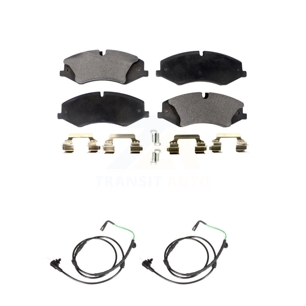 Positive Plus Front Semi-Metallic Disc Brake Pads And Wear Sensors Kit For Land Rover LR4 KPW-101742