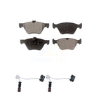Positive Plus Front Semi-Metallic Disc Brake Pads And Wear Sensors Kit For 2004 Chrysler Crossfire KPW-101745