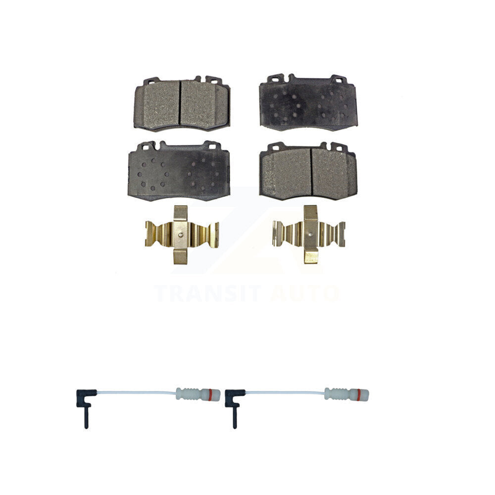 Positive Plus Front Semi-Metallic Disc Brake Pads And Wear Sensors Kit For Mercedes-Benz SL500 SL600 600SL CL500 S600 KPW-101747