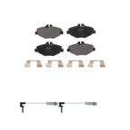 Positive Plus Front Semi-Metallic Disc Brake Pads And Wear Sensors Kit For 2003 Mercedes-Benz E320 Sedan KPW-101748