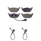 Positive Plus Front Semi-Metallic Disc Brake Pads And Extra Wear Sensors Kit For 2004 Volkswagen Golf 2.0L 1.9L KPW-101753