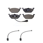 Positive Plus Front Semi-Metallic Disc Brake Pads And Extra Wear Sensors Kit For 2004 Volkswagen Golf 2.0L 1.9L KPW-101755