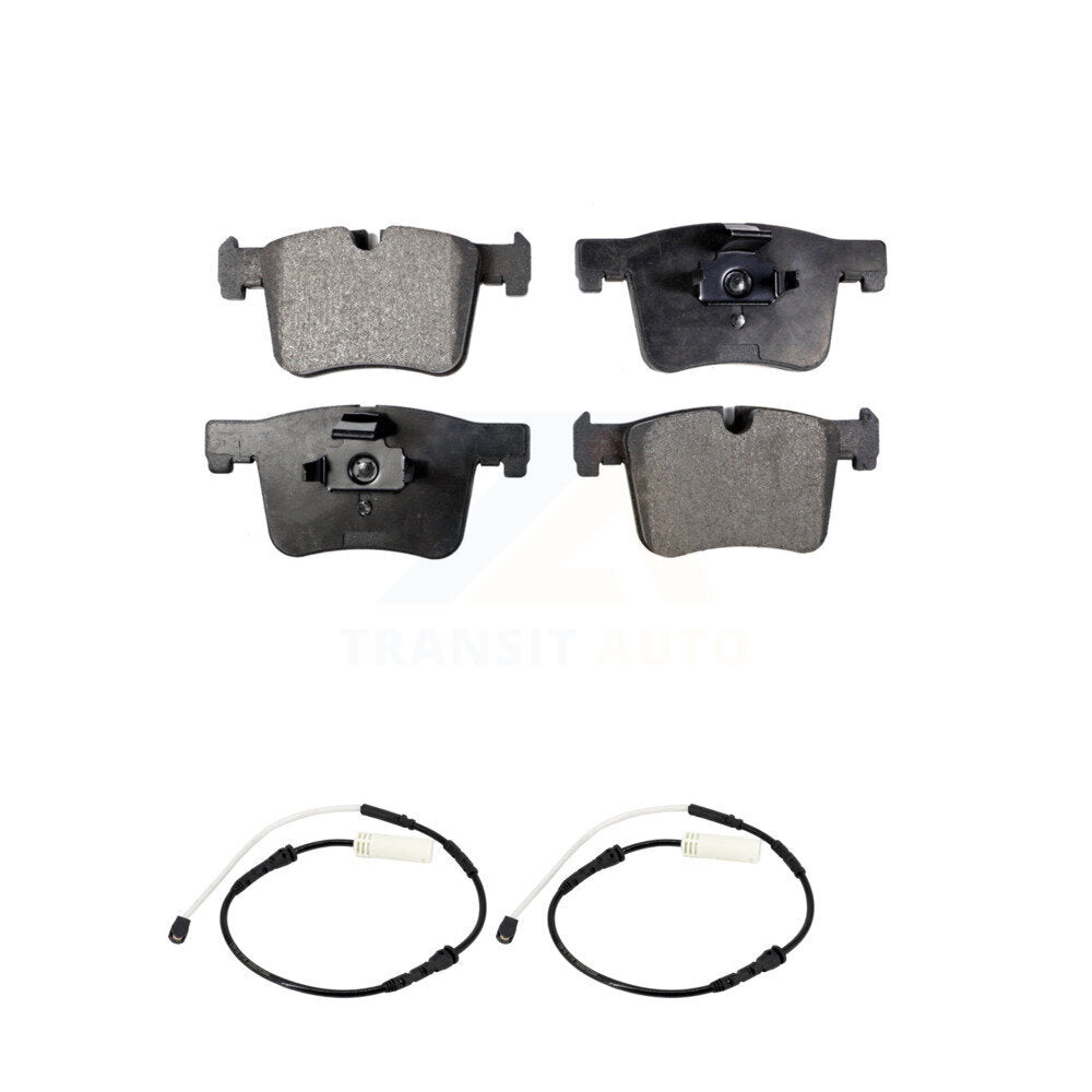 Positive Plus Front Semi-Metallic Disc Brake Pads And Wear Sensors Kit For BMW 328i Sedan with 3.0L KPW-101756