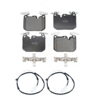 Positive Plus Front Semi-Metallic Disc Brake Pads And Wear Sensors Kit For 2013 BMW 328i xDrive Sedan with 3.0L With 340mm Diameter Rotor KPW-101761