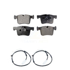 Positive Plus Front Semi-Metallic Disc Brake Pads And Wear Sensors Kit For 2013 BMW 328i xDrive Sedan with 3.0L With 312mm Diameter Rotor KPW-101762