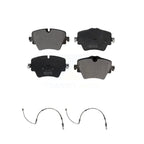 Positive Plus Front Semi-Metallic Disc Brake Pads And Wear Sensors Kit For 2019 BMW 330i xDrive Wagon Without Blue Painted Calipers KPW-101763
