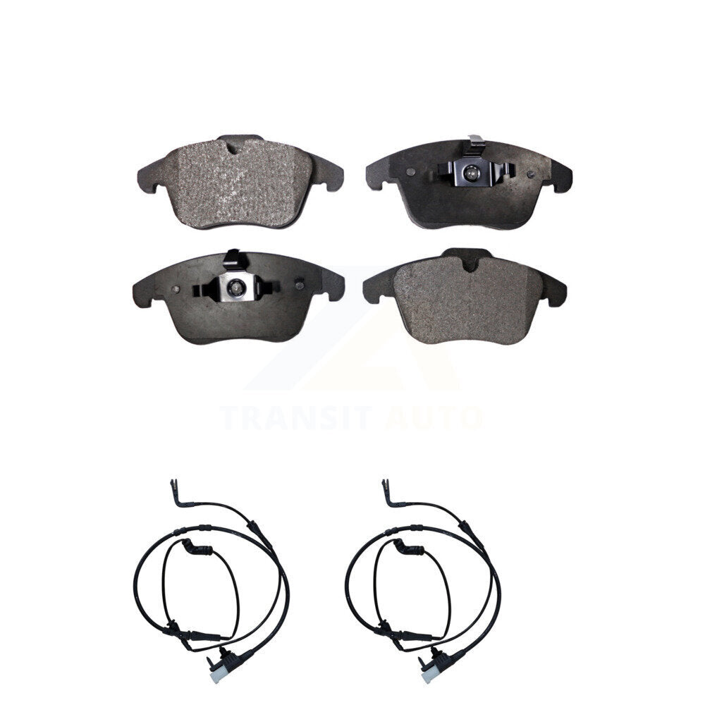 Positive Plus Front Semi-Metallic Disc Brake Pads And Wear Sensors Kit For Land Rover Range Evoque With 300mm Diameter Rotor KPW-101780