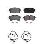 Positive Plus Front Semi-Metallic Disc Brake Pads And Wear Sensors Kit For Land Rover Range Evoque With 349mm Diameter Rotor KPW-101781