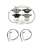 Positive Plus Front Semi-Metallic Disc Brake Pads And Extra Wear Sensors Kit For 2011 BMW 1 Series M KPW-101782