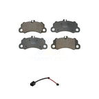 Positive Plus Front Semi-Metallic Disc Brake Pads & Wear Sensor Kit For 2020 Porsche Cayenne Turbo S E-Hybrid Coupe with 4.0L With 350mm Diameter Rotor Cast Iron KPW-101786