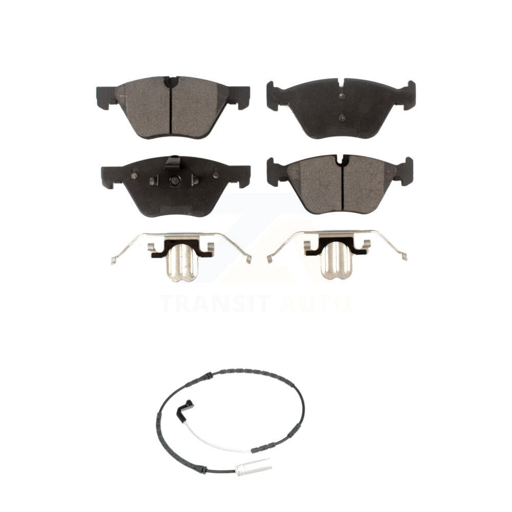 Positive Plus Front Semi-Metallic Disc Brake Pads And Wear Sensors Kit For BMW 328xi 325xi 330xi 335xi KPW-101789