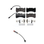Positive Plus Front Semi-Metallic Disc Brake Pads And Extra Wear Sensors Kit For 2005-2006 2009-2011 Mercedes-Benz SLK55 AMG 5.5L With Sport Package KPW-101794