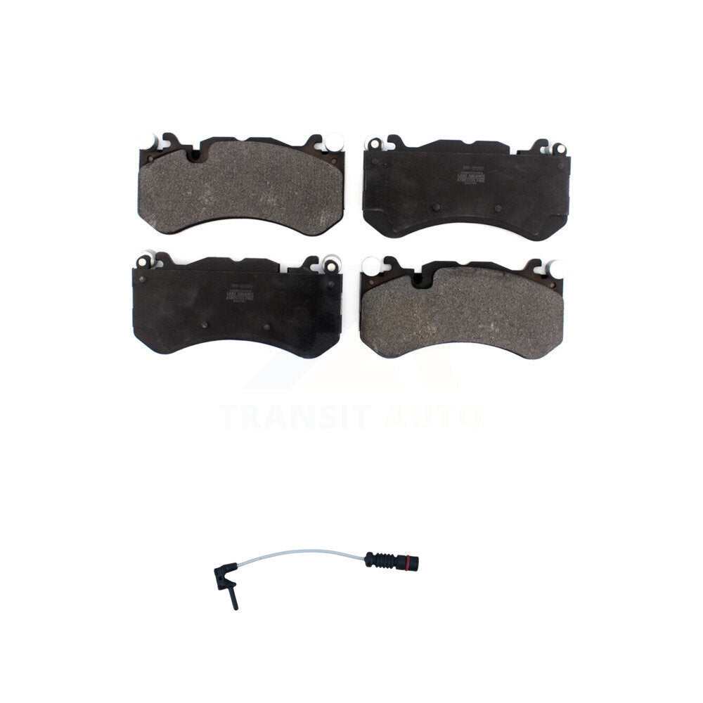 Positive Plus Front Semi-Metallic Disc Brake Pads And Wear Sensors Kit For 2014 Mercedes-Benz G63 AMG with 315mm Rotor KPW-101795