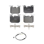 Positive Plus Front Semi-Metallic Disc Brake Pads And Wear Sensors Kit For 2013 BMW 328i Sedan with 3.0L With 340mm Diameter Rotor KPW-101802