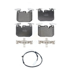 Positive Plus Front Semi-Metallic Disc Brake Pads And Wear Sensors Kit For 2013 BMW 328i xDrive Sedan with 3.0L With 340mm Diameter Rotor KPW-101806