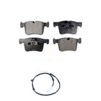 Positive Plus Front Semi-Metallic Disc Brake Pads And Wear Sensors Kit For 2013 BMW 328i xDrive Sedan with 3.0L With 312mm Diameter Rotor KPW-101807