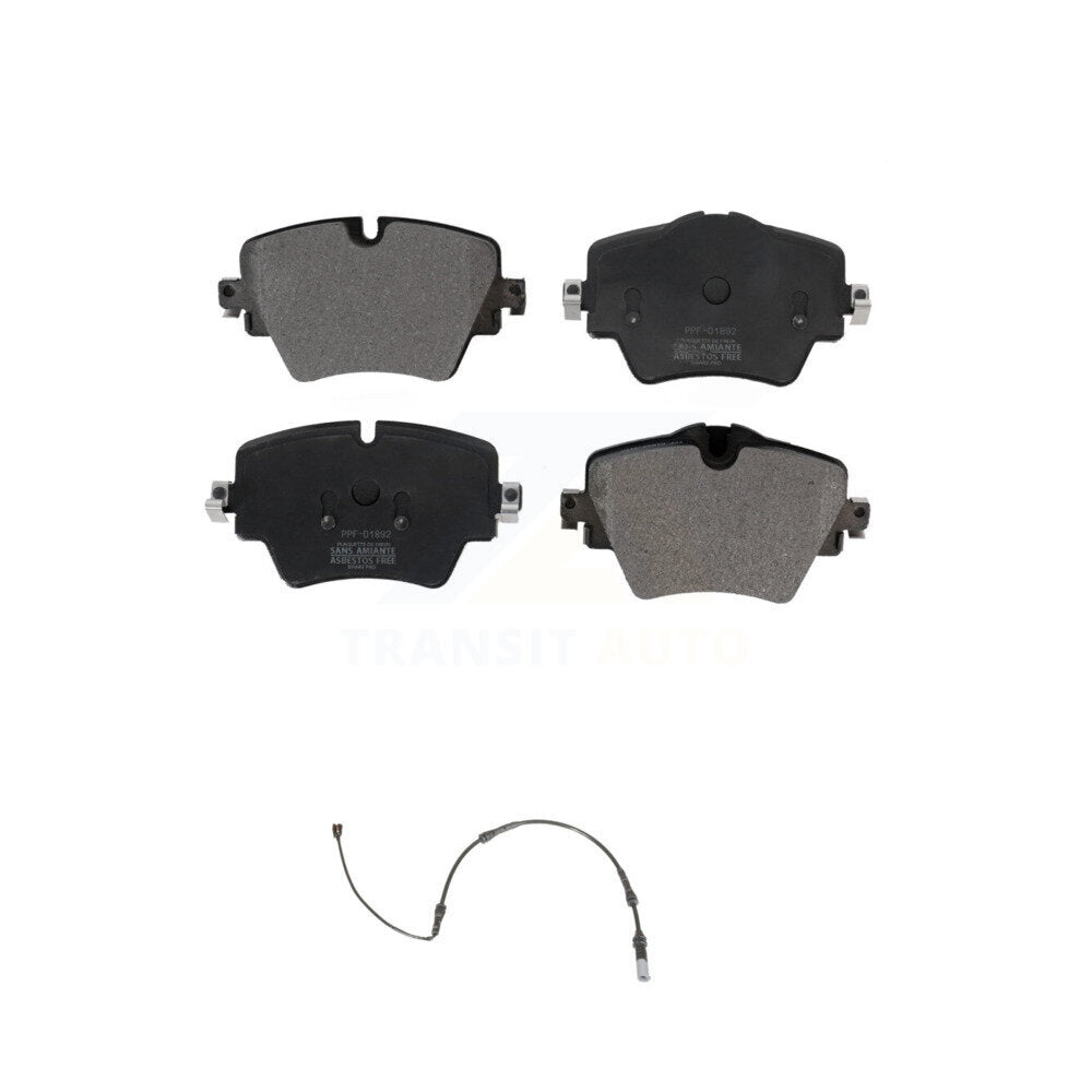 Positive Plus Front Semi-Metallic Disc Brake Pads And Wear Sensors Kit For 2019 BMW 330i xDrive Wagon Without Blue Painted Calipers KPW-101808