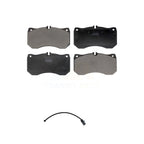 Positive Plus Front Semi-Metallic Disc Brake Pads And Wear Sensors Kit For 2014-2018 Audi RS7 With Ceramic Composite Brakes KPW-101810