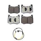 Positive Plus Front Semi-Metallic Disc Brake Pads And Wear Sensors Kit For Jaguar F-Pace Land Rover Range Velar KPW-101811