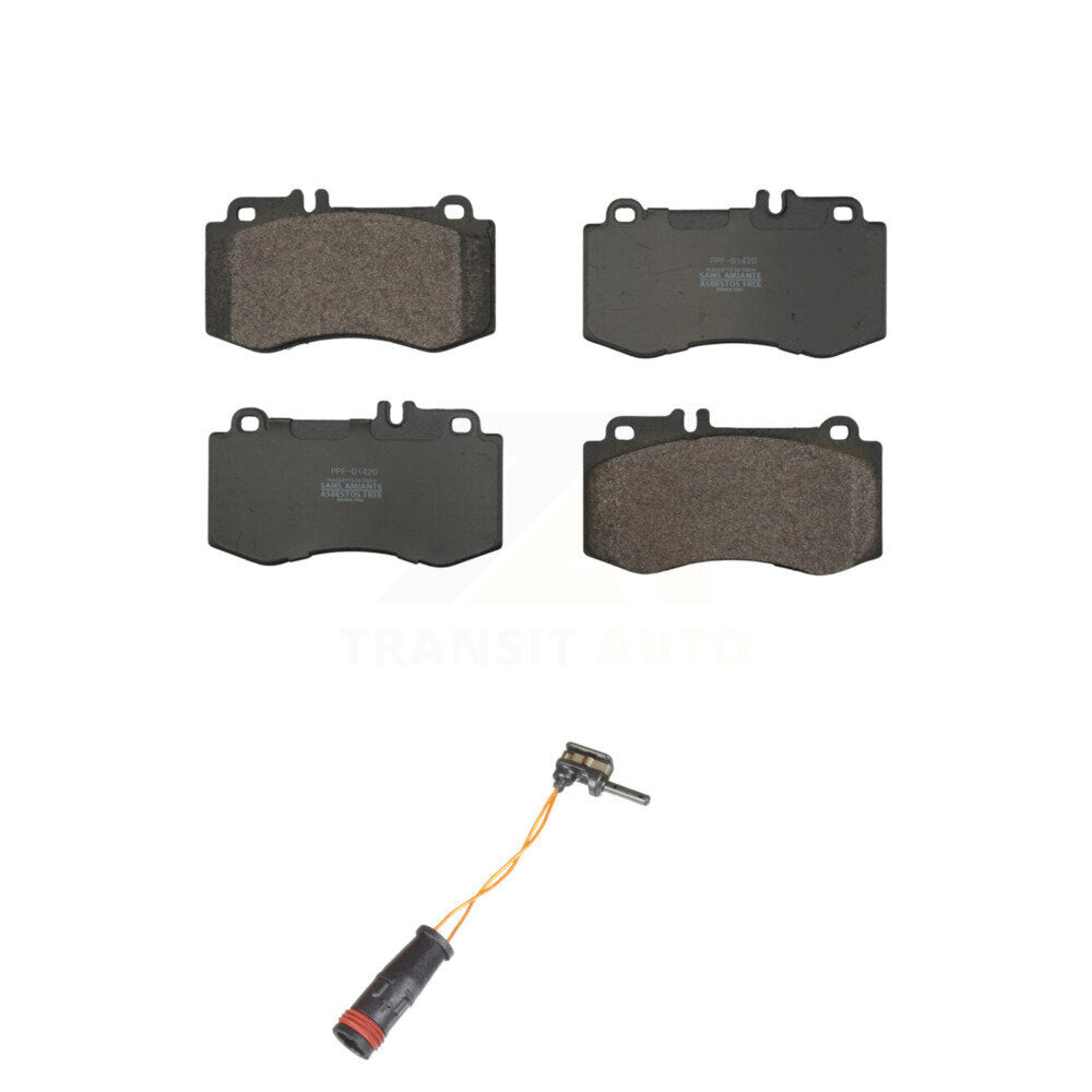 Positive Plus Front Semi-Metallic Disc Brake Pads And Wear Sensors Kit For Mercedes-Benz E350 E550 CLS400 E400 KPW-101812