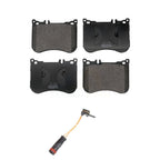 Positive Plus Front Semi-Metallic Disc Brake Pads And Wear Sensors Kit For 2022 Mercedes-Benz CLS53 AMG KPW-101815
