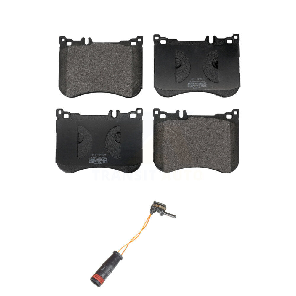 Positive Plus Front Semi-Metallic Disc Brake Pads And Wear Sensors Kit For 2022 Mercedes-Benz CLS53 AMG KPW-101815