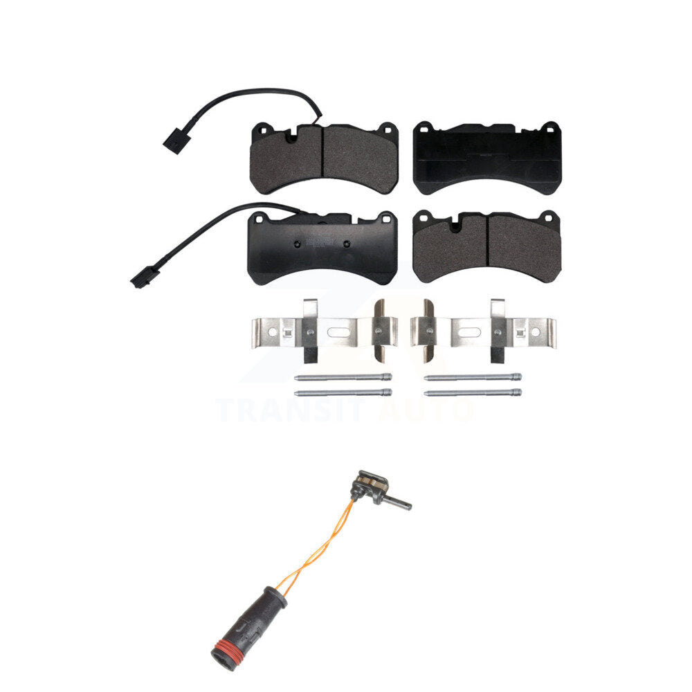 Positive Plus Front Semi-Metallic Disc Brake Pads And Extra Wear Sensors Kit For 2005 Mercedes-Benz CLK55 AMG KPW-101816