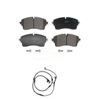 Positive Plus Front Semi-Metallic Disc Brake Pads And Wear Sensors Kit For 2018 Land Rover Range SV Autobiography Dynamic with 5.0L With 350mm Diameter Rotor KPW-101817