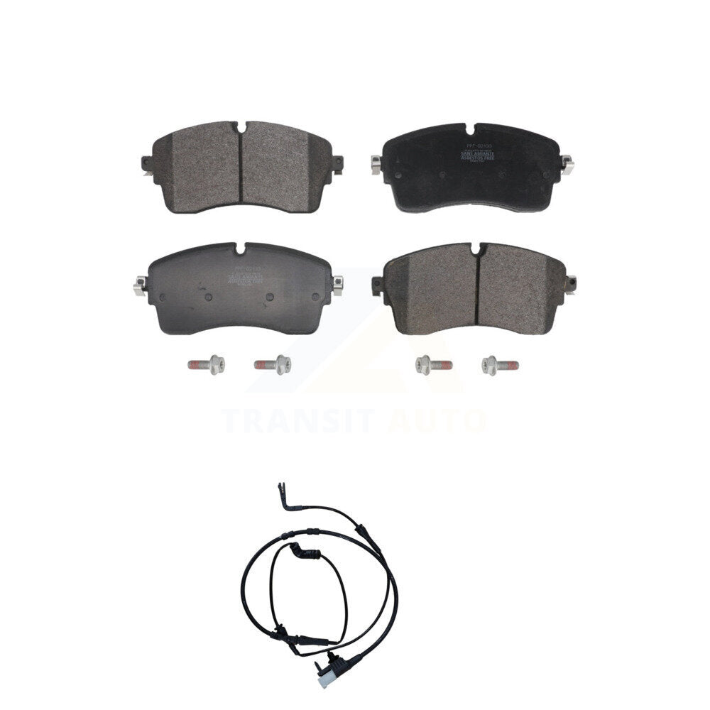 Positive Plus Front Semi-Metallic Disc Brake Pads And Wear Sensors Kit For Land Rover Range Evoque With 349mm Diameter Rotor KPW-101826