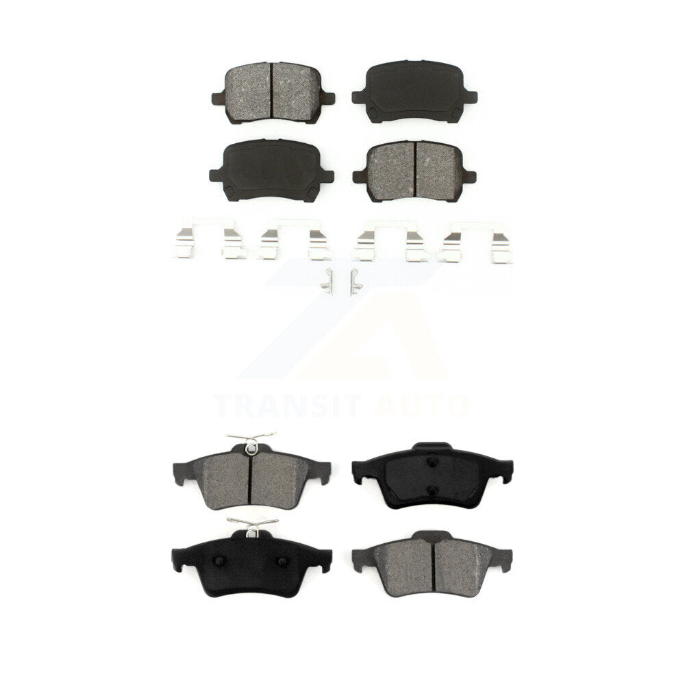 SIM Front Rear Semi-Metallic Brake Pads Kit For 2008 Chevrolet Cobalt SS with 2.0L With 1 Piston Calipers KSM-100716