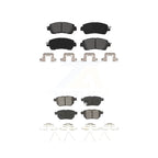 SIM Front Rear Semi-Metallic Brake Pads Kit For 2016-2018 Toyota Yaris Sedan KSM-100718