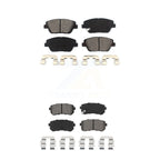 SIM Front Rear Semi-Metallic Brake Pads Kit For 2016 Kia Optima Hybrid EX LX Premium With Manual Parking KSM-100719