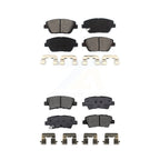 SIM Front Rear Semi-Metallic Brake Pads Kit For 2016 Kia Optima Hybrid EX LX Premium With Electric Parking KSM-100720