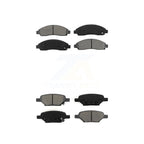 SIM Front Rear Semi-Metallic Brake Pads Kit For 2005 Pontiac G6 With 2 Piston Calipers KSM-100721