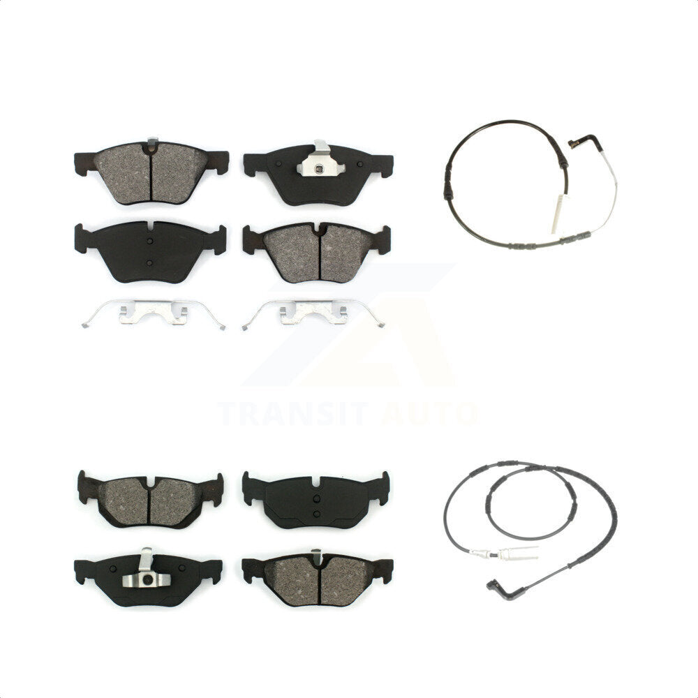 SIM Front Rear Semi-Metallic Disc Brake Pads And Wear Sensor Kit For BMW 328xi 328i KSW-100035