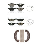 SIM Front Rear Semi-Metallic Disc Brake Pads And Wear Sensor Kit (5Pc) For 2007 BMW 328i Sedan Coupe KSW-100206