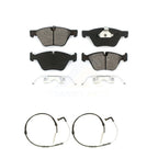 SIM Front Semi-Metallic Disc Brake Pads And Wear Sensors Kit For BMW 328xi 328i KSW-100406