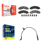 SIM Rear Semi-Metallic Disc Brake Pads And Wear Sensor Kit For GMC Chevrolet Silverado 2500 HD Sierra 3500 6.6L KSW-100920