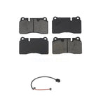 SIM Front Semi-Metallic Disc Brake Pads And Wear Sensor Kit For 2006 Volkswagen Touareg With 330mm Diameter Rotor 2 Piston Caliper KSW-100946