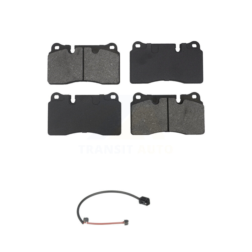 SIM Front Semi-Metallic Disc Brake Pads And Wear Sensor Kit For 2006 Volkswagen Touareg With 330mm Diameter Rotor 2 Piston Caliper KSW-100946