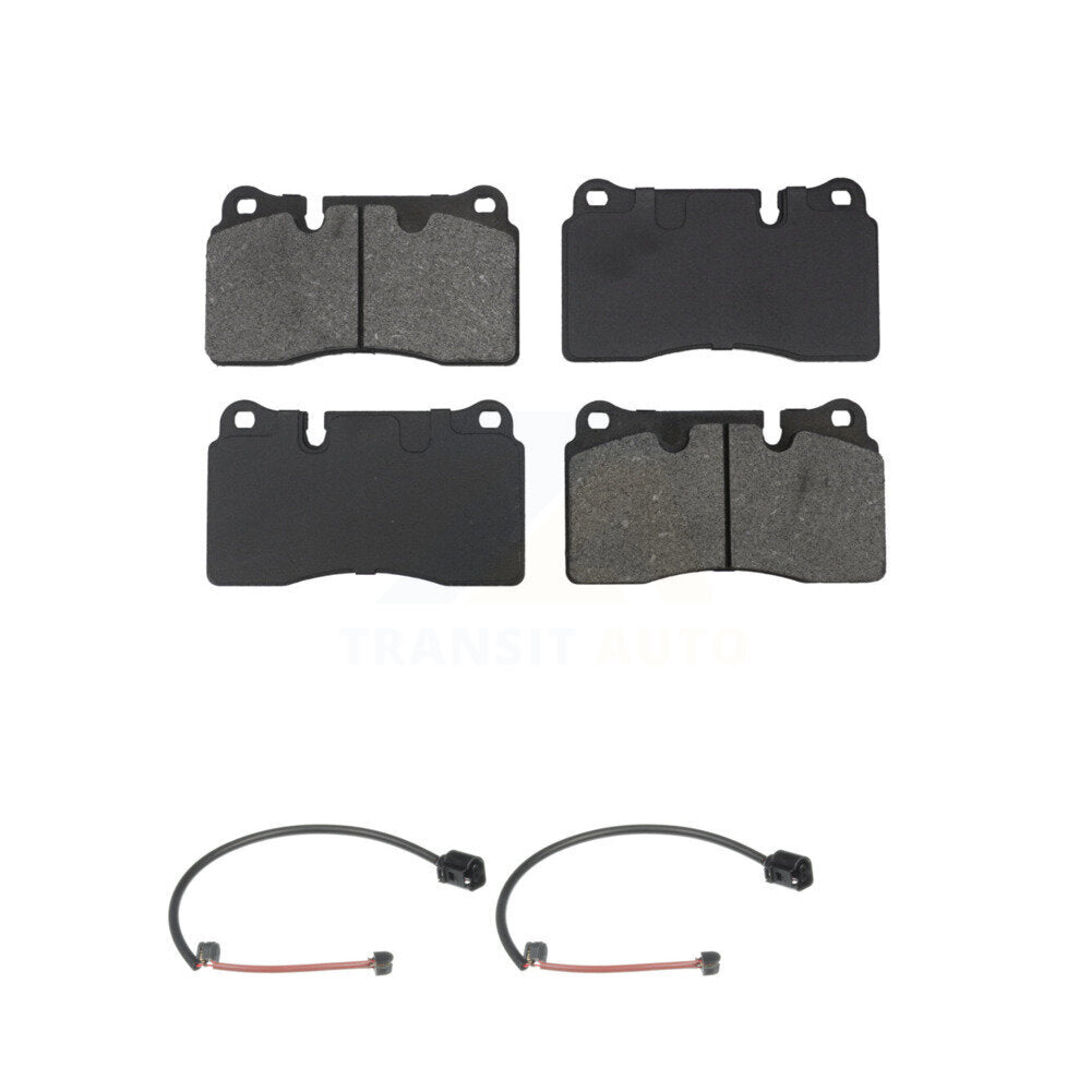 SIM Front Semi-Metallic Disc Brake Pads And Wear Sensors Kit For 2006 Volkswagen Touareg With 330mm Diameter Rotor 2 Piston Caliper KSW-100949