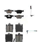 SIM Front Rear Semi-Metallic Disc Brake Pads And Extra Wear Sensors Kit For Mercedes-Benz E320 CLK320 E430 KSW-100957
