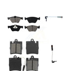 SIM Front Rear Semi-Metallic Disc Brake Pads And Extra Wear Sensors Kit For Mercedes-Benz E320 CLK320 E430 KSW-100958