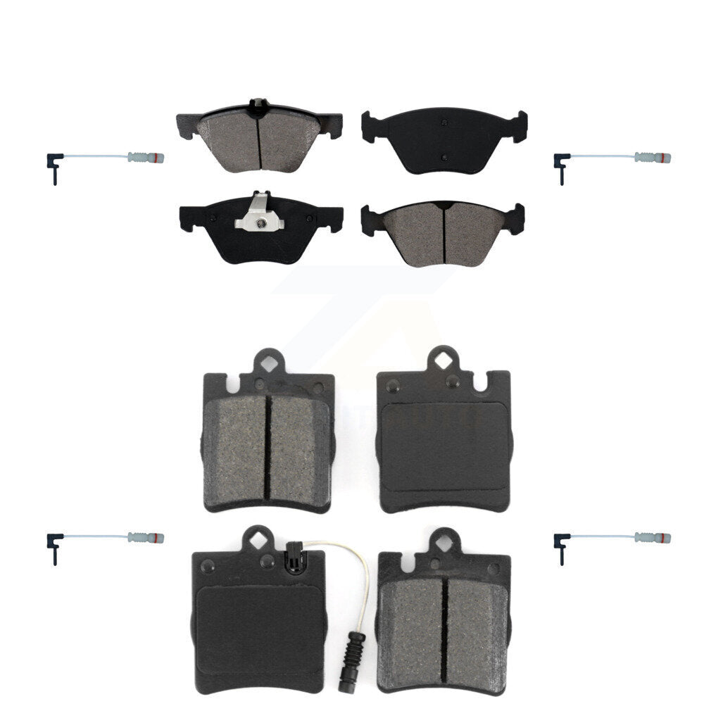 SIM Front Rear Semi-Metallic Disc Brake Pads And Extra Wear Sensors Kit For Mercedes-Benz E320 CLK320 E430 KSW-100970
