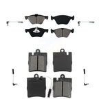 SIM Front Rear Semi-Metallic Disc Brake Pads And Extra Wear Sensors Kit For Mercedes-Benz E320 CLK320 E430 KSW-100972