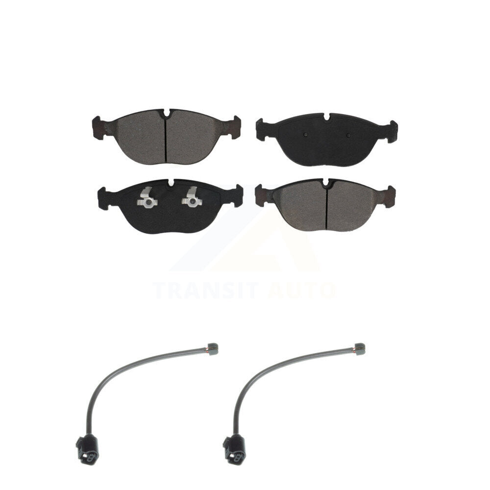SIM Front Semi-Metallic Disc Brake Pads And Wear Sensors Kit For Audi TT Quattro Volkswagen R32 3.2L KSW-101014