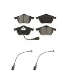 SIM Front Semi-Metallic Disc Brake Pads And Extra Wear Sensors Kit For 2004-2006 Audi TT Quattro 1.8L KSW-101015