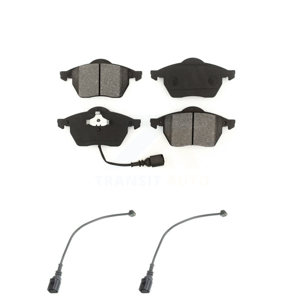 SIM Front Semi-Metallic Disc Brake Pads And Extra Wear Sensors Kit For 2004-2006 Audi TT Quattro 1.8L KSW-101015